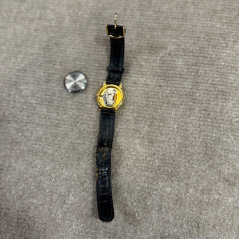 Timex Disney Simba Watch Women Lion King 28mm Gold Tone Leather Band FOR PARTS - Picture 4 of 7